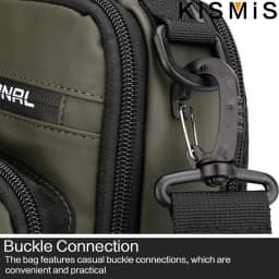 KISMIS Men's Multifunction Messenger Bag Shoulder Cloth Chest Bags Crossbody Casual Man USB Charging Handbag