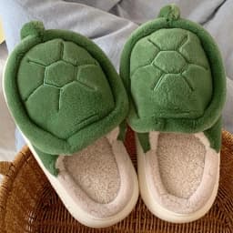 Cute Crocodiles Single Band Winter New Women Slipper Soft Heel Platform Fur Warm Indoor Comfortable Home Fluffy Home Slippers