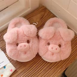 Cute Crocodiles Single Band Winter New Women Slipper Soft Heel Platform Fur Warm Indoor Comfortable Home Fluffy Home Slippers