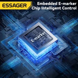 Essager USB C To C 100W Magnetic Fast Charger Cable For iPhone 15 65W Type C To C Data Charging Wire For Laptop Samsung