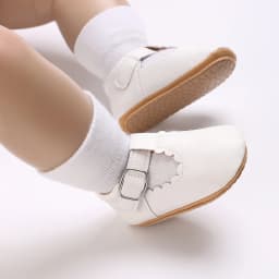 Comfortable Infant First Walkers Casual Crib Shoes Soft Rubber Sole Daily Wear For Newborn Boys Girls 0-18M