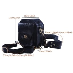 Punk Retro PU Waist Bag Casual Small Square Hip Packs For women's Crossbody Cross Multi-function Outdoor Leg Phone Pouch