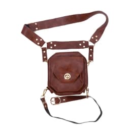 Punk Retro PU Waist Bag Casual Small Square Hip Packs For women's Crossbody Cross Multi-function Outdoor Leg Phone Pouch