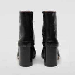 2026 Luxury Brand Design Leather Tabi Boots Fashion Round Chunky High Heel Ankle Boots For Women Autumn Winter Split Toe Shoes
