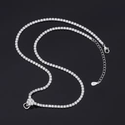 Foydjew Luxury Temperament Simulation Emerald Pendant Micro-inlaid Full Zircon Hollowed Water Drop-shaped Necklaces For Women