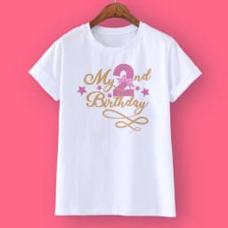 Kids Girls Summer Birthday Number T-shirts Short Sleeve T Shirt Size 1-12 Year Children Party Clothing Tops Girl Birthday Gifts