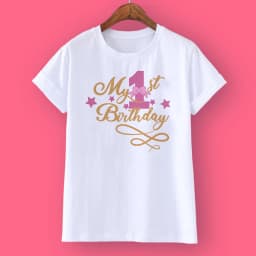 Kids Girls Summer Birthday Number T-shirts Short Sleeve T Shirt Size 1-12 Year Children Party Clothing Tops Girl Birthday Gifts