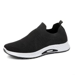 Men Slip‑on Flying‑knit Sneakers Breathable Mesh Lightweight Walking Loafers Casual Shoes