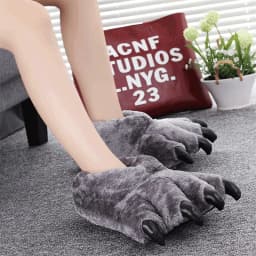 2022 New Arrival Women's Paw Slippers Designer Funny Animal Claw Home Furry Shoes Women Men Plush Warm Slippers Furry Slides