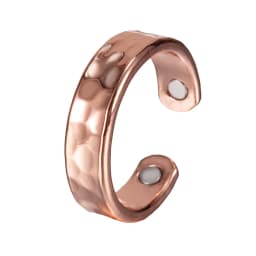 Pure Copper Rings Magnetic Health Energy Finger Open Cuff Adjustable Ring Women Men Wedding Bands 6mm Wide Minimalist Jewelry