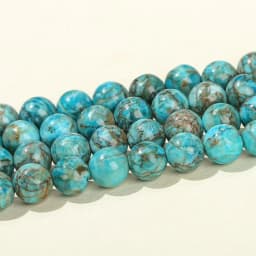 Natural South African Blue Turquoise Bead Round Loose Spacer Bead For Jewelry Making Diy Necklace Bracelet Accessory Needlework