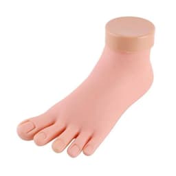 Nail Practice Foot Model Flexible Movable Silicone Prosthetic Soft Fake Hands for Art Training Display Manicure Tool