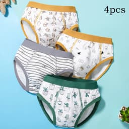 Children Boys Boxer Briefs Cotton Underwear Small Medium Big Boys 12-15 Years Old Teenager Shorts Breathable M L XL 2XL3XL