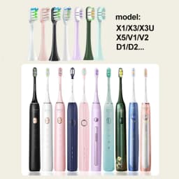 14 PCS SOOCAS X3S Replacement Toothbrush Heads SOOCAS X3U/X3Pro/D2/ D3S/D5 Sonic Electric Tooth Brush Soft Bristle Nozzles