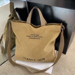 Japanese Canvas Men's and Women's Simple Cross-body Bag Wash Canvas Thick Handbag Large Capacity Arts Students Package Satchel