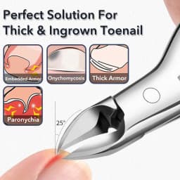 1Pcs Thick Nail Clippers Ingrown Toenail Nipper Pedicure Cutter Onychomycosis Trimmer Professional Plier Manicure Tool