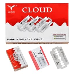 Meisha 100pcs Double-sided Razors Blades Stainless Steel Shaver Blades Men Double Edge Razor Sharp Thin Blade Face Care C0011A