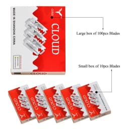 Meisha 100pcs Double-sided Razors Blades Stainless Steel Shaver Blades Men Double Edge Razor Sharp Thin Blade Face Care C0011A
