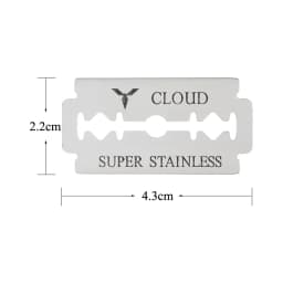 Meisha 100pcs Double-sided Razors Blades Stainless Steel Shaver Blades Men Double Edge Razor Sharp Thin Blade Face Care C0011A