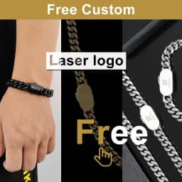 Wholesale Hip Hop Jewelry Stainless Steel Men Flat 4 Side Curb Cuban Link Chain Necklace For Men Drop Shipping