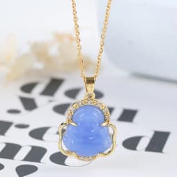 New Design Of Religious Geometry Buddha Peace Blessing Pendant Necklace Fashion High Quality Stainless Steel Chain For Men Women