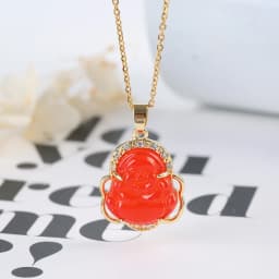 New Design Of Religious Geometry Buddha Peace Blessing Pendant Necklace Fashion High Quality Stainless Steel Chain For Men Women