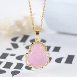New Design Of Religious Geometry Buddha Peace Blessing Pendant Necklace Fashion High Quality Stainless Steel Chain For Men Women