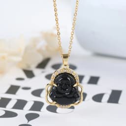 New Design Of Religious Geometry Buddha Peace Blessing Pendant Necklace Fashion High Quality Stainless Steel Chain For Men Women