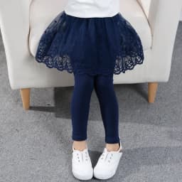 Girls Leggings Spring Autumn Skirt-Pants Lace Princess Kids Trousers Children Pants
