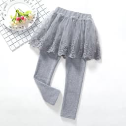 Girls Leggings Spring Autumn Skirt-Pants Lace Princess Kids Trousers Children Pants