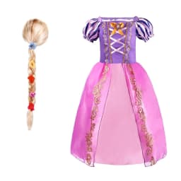 Rapunzel Dress for Girls Cinderella Belle Dress Up Fantasy Children Birthday Party Princess Costume Kids Halloween Clothes