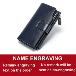 New Rfid Long Women Wallets Clutch Zipper Coin Pocket Female Print Wallet Quality Card Holder Genuine Leather Women Purse