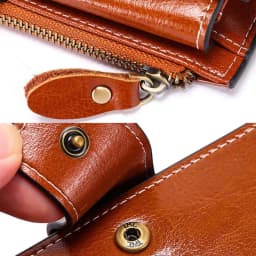 New Rfid Long Women Wallets Clutch Zipper Coin Pocket Female Print Wallet Quality Card Holder Genuine Leather Women Purse