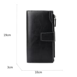 New Rfid Long Women Wallets Clutch Zipper Coin Pocket Female Print Wallet Quality Card Holder Genuine Leather Women Purse