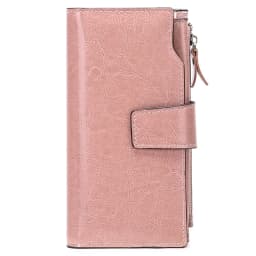 New Rfid Long Women Wallets Clutch Zipper Coin Pocket Female Print Wallet Quality Card Holder Genuine Leather Women Purse