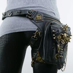 Steampunk Waist Leg Bags Women Men Victorian Style Holster Bag Motorcycle Thigh Hip Belt Packs Messenger Shoulder Bags