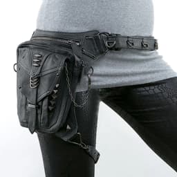 Steampunk Waist Leg Bags Women Men Victorian Style Holster Bag Motorcycle Thigh Hip Belt Packs Messenger Shoulder Bags