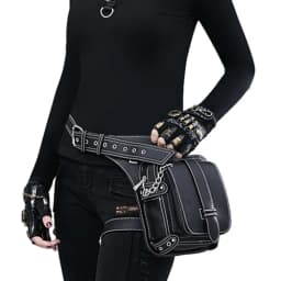 Steampunk Waist Leg Bags Women Men Victorian Style Holster Bag Motorcycle Thigh Hip Belt Packs Messenger Shoulder Bags