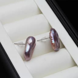 Real Freshwater Earrings For Women,Baroque Pearl Earrings Wedding Gift,925 Silver Pearl Stud Earrings Fine