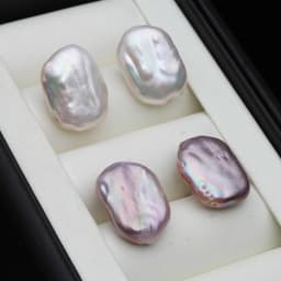 Real Freshwater Earrings For Women,Baroque Pearl Earrings Wedding Gift,925 Silver Pearl Stud Earrings Fine