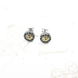 Ear Studs Cross Black Stones Gold Europe Style Delicate Myths Fine Jewerly For Women Men Vintage 925 Sterling Silver Gift