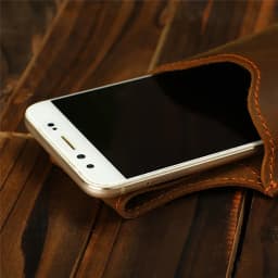 Genuine Leather Phone Pouch Case for 6-7.5inch Cellphone Loop Holster Case Belt Waist Bag Retro Outdoor Phone Wallet Anti-theft