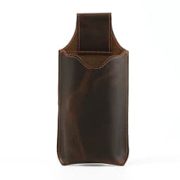 Genuine Leather Phone Pouch Case for 6-7.5inch Cellphone Loop Holster Case Belt Waist Bag Retro Outdoor Phone Wallet Anti-theft