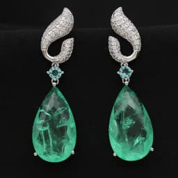 Luxury Women Earrings Long Tassel Party Bridal Wedding Jewelry Green Red Purple Zircon Small Water Drop Earrings for Women Gift