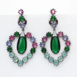Luxury Women Earrings Long Tassel Party Bridal Wedding Jewelry Green Red Purple Zircon Small Water Drop Earrings for Women Gift