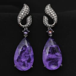 Luxury Women Earrings Long Tassel Party Bridal Wedding Jewelry Green Red Purple Zircon Small Water Drop Earrings for Women Gift