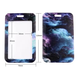 LT1168 Fashion Starry sky Neck Strap Lanyards Keychain Badge Holder ID Card Pass Hang Rope Lariat Lanyard Keyring Accessories