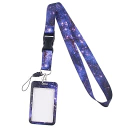 LT1168 Fashion Starry sky Neck Strap Lanyards Keychain Badge Holder ID Card Pass Hang Rope Lariat Lanyard Keyring Accessories