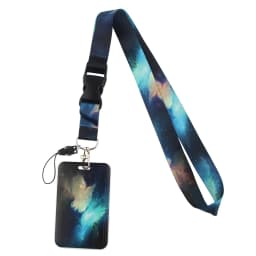 LT1168 Fashion Starry sky Neck Strap Lanyards Keychain Badge Holder ID Card Pass Hang Rope Lariat Lanyard Keyring Accessories