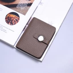 Genuine Leather Unisex Money Bag Luxury Design Famous Brand Hasp Square Wallet Fashion Card Holders Women Small Coin Purses